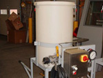 Mobil was cart for the turbine industry for washing at 35 GPM at 45 PSI of detergent